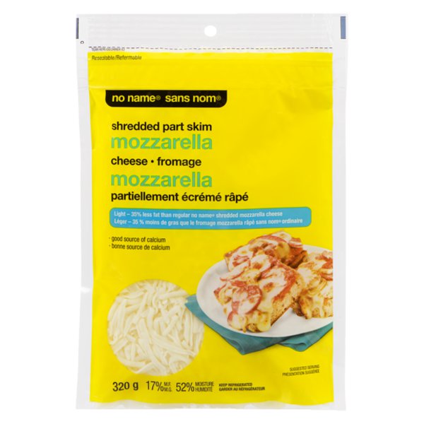 No Name Shredded Skim Mozzarella Cheese