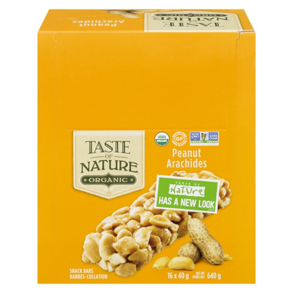 Taste Of Nature Organic Argentina Peanut Plains Bar