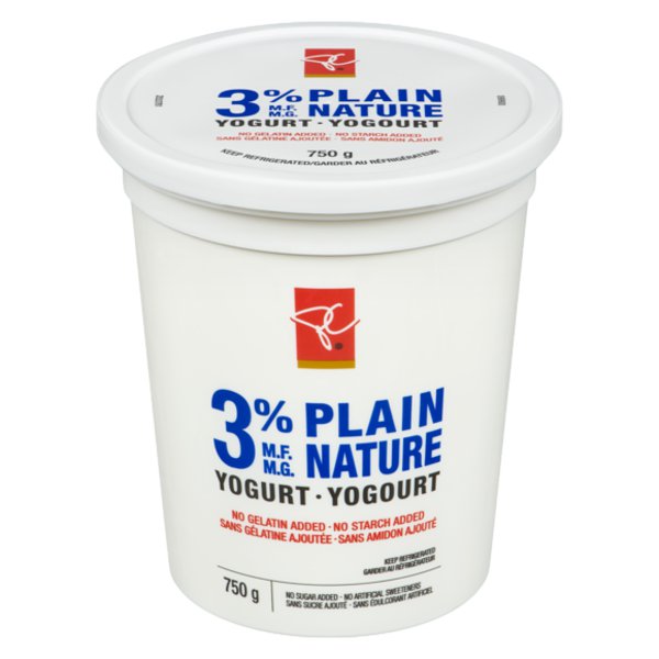 President's Choice 3% Plain Yogurt