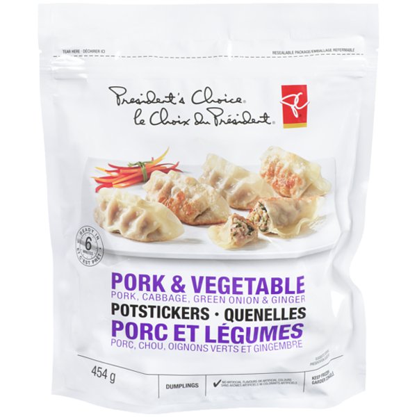 Presidents Choice Pork & Vegetable Potstickers Dumplings