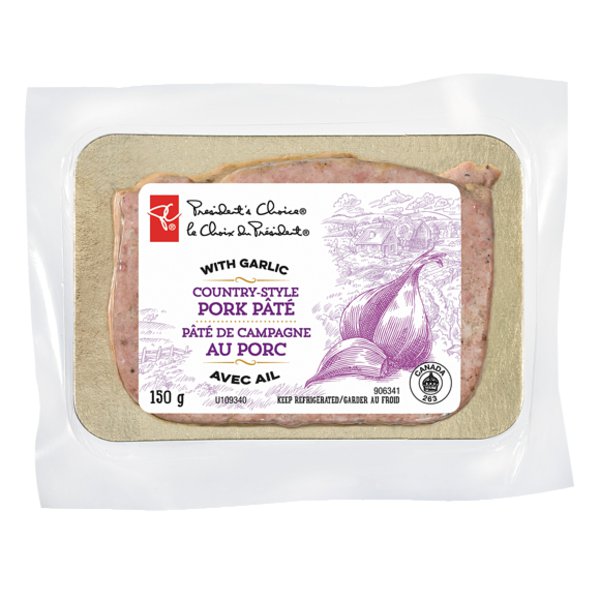 Presidents Choice Prepacked Country Style Garlic Pate