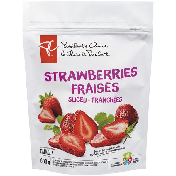 President's Choice Regular Sliced Strawberries