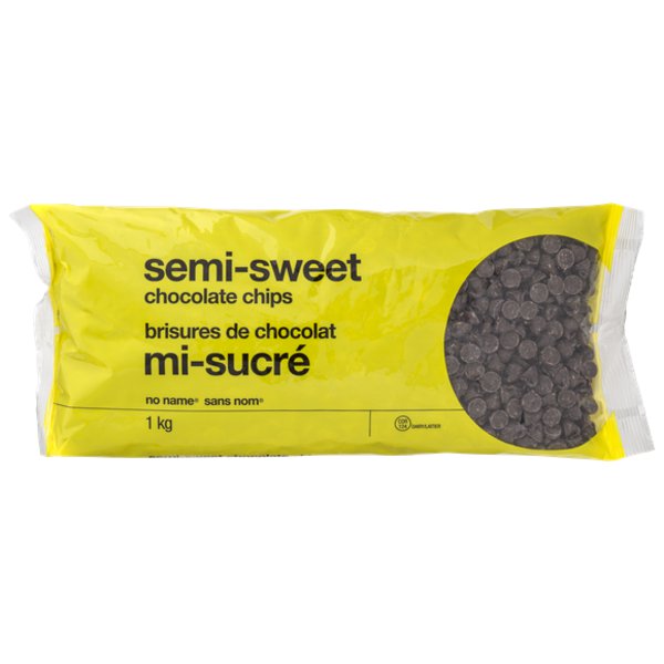 No Name Pure Semi Sweet Chocolate Chips (1kg)