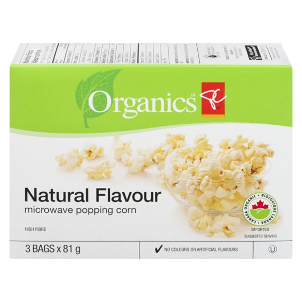 Presidents Choice Organics Micro Popcorn Nat