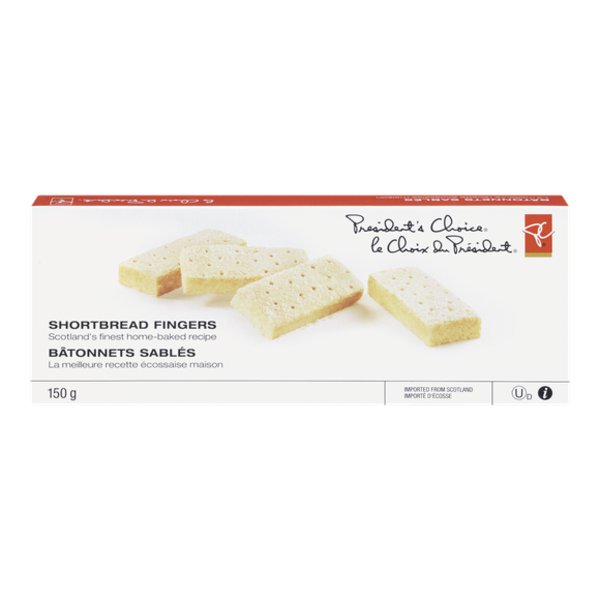Presidents Choice All Butter Shortbread Fingers