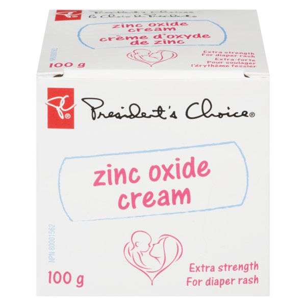 Presidents Choice Regular Extra Strength Zinc Oxide Cream