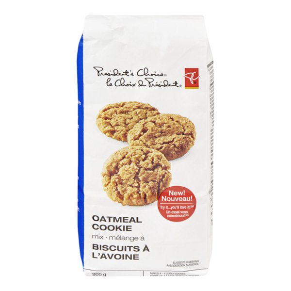 Presidents Choice Oatmeal Cookie Mix