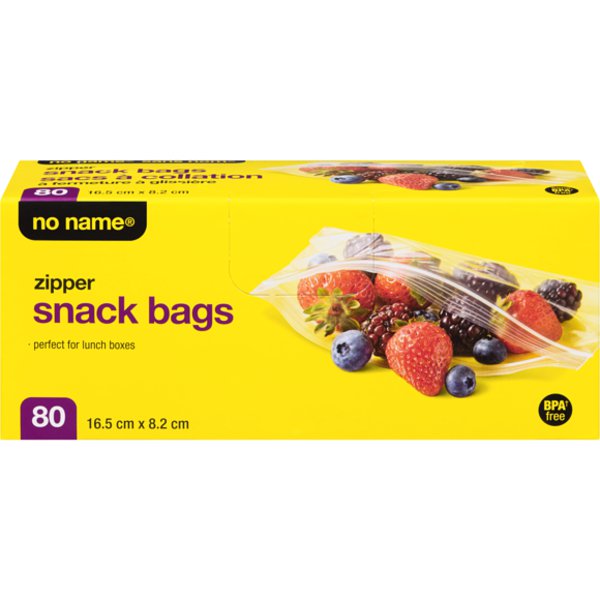 No Name Resealable Snack Bags