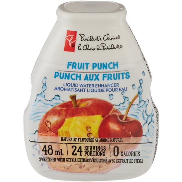 Presidents Choice Fruit Punch Liquid Water Enhancer