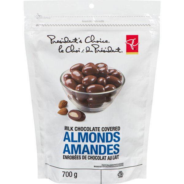 Presidents Choice Milk Chocolate Covered Almonds