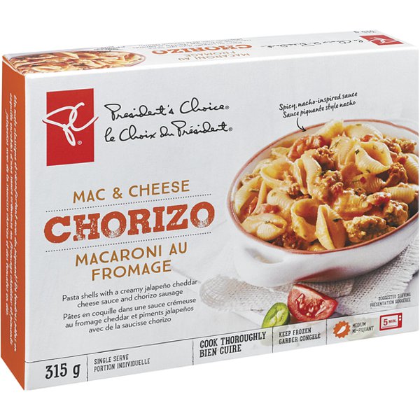 Presidents Choice Mac & Cheese Chorizo Nacho