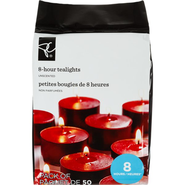 Presidents Choice Eight Hour Tealights Candle