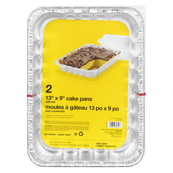 No Name 9" x 13" Cake Pans With Lid