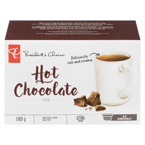 Presidents Choice Hot Single Chocolate Serve Pods