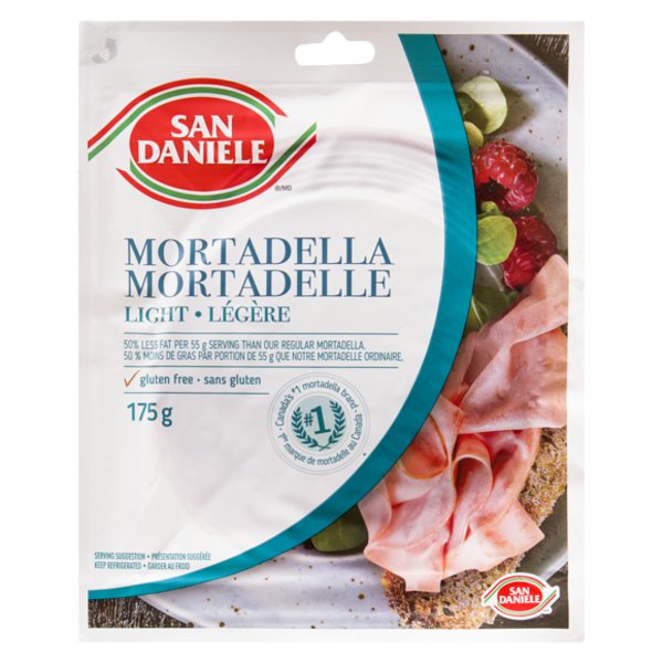 San Daniele Gluten Free Sliced Light Mortadella