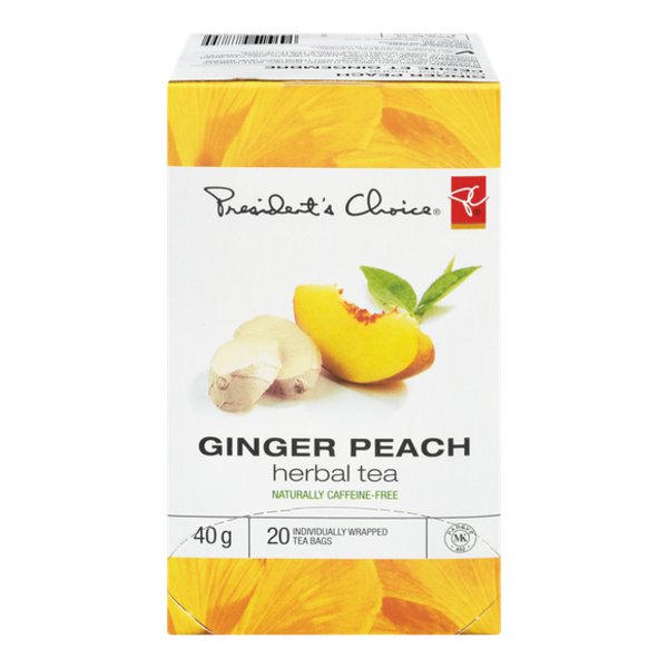 President's Choice Ginger Peach Herbal Tea