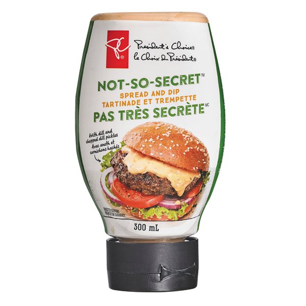 Presidents Choice Not-So-Secret Burger Spread
