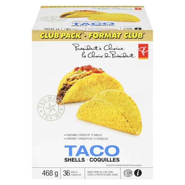 Presidents Choice Taco Shells