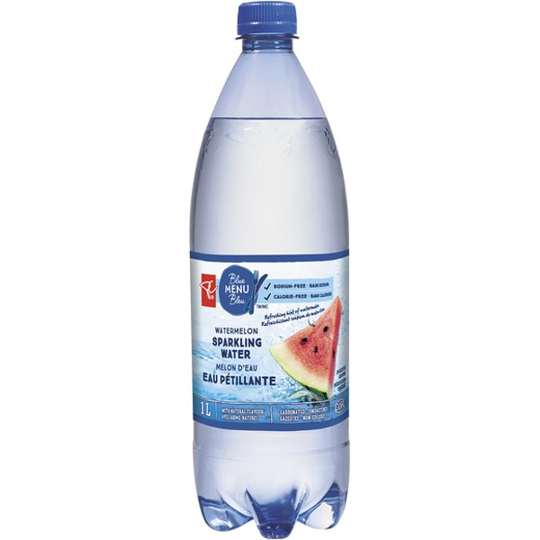 Presidents Choice Blue Menu Sparkling Watermelon