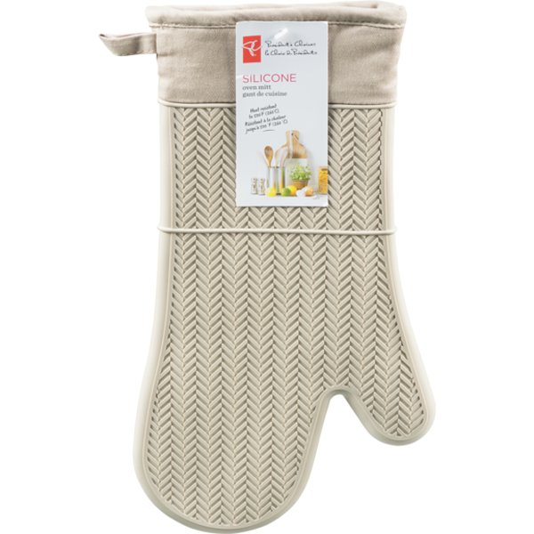Presidents Choice Taupe Silicon Oven Mitt