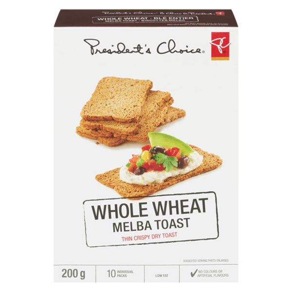 President's Choice Whole Wheat Melba Toast