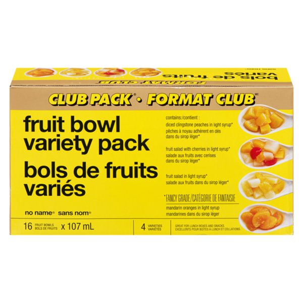 No Name Club Pack Fruit Bowl Variety Pack