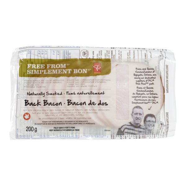 President's Choice Free From Back Bacon
