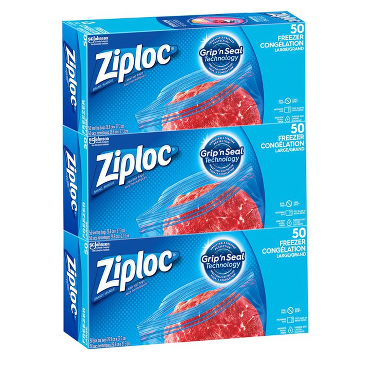 Ziploc Large Easy-Open Freezer Bags
