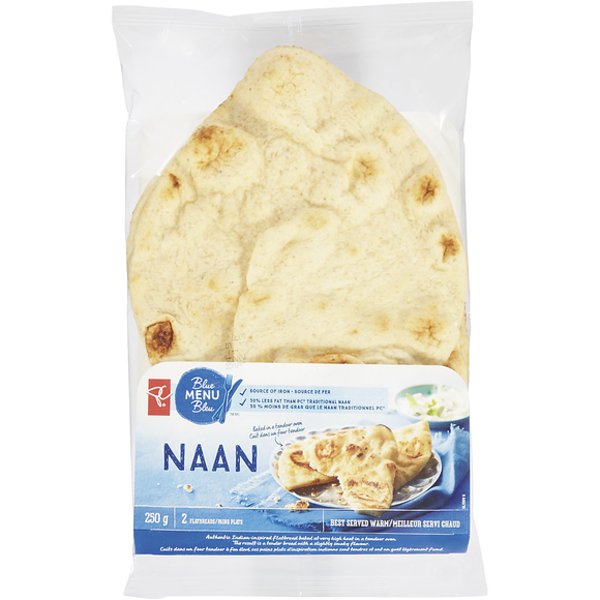 Presidents Choice Blue Menu Original Naan