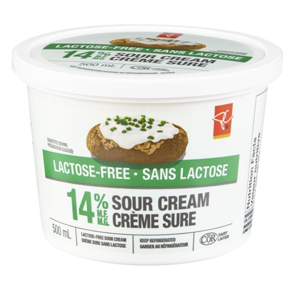 President Choice Regular Lactose Free Sour Cream