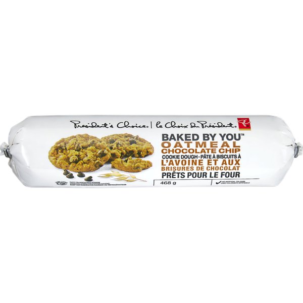 Presidents Choice Baked By You Oatmeal Chocolate Chip Dough
