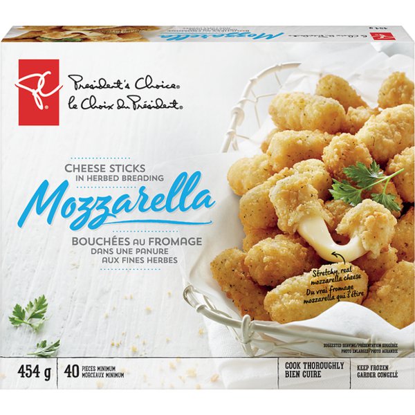 Presidents Choice Mozzarella Cheese Sticks