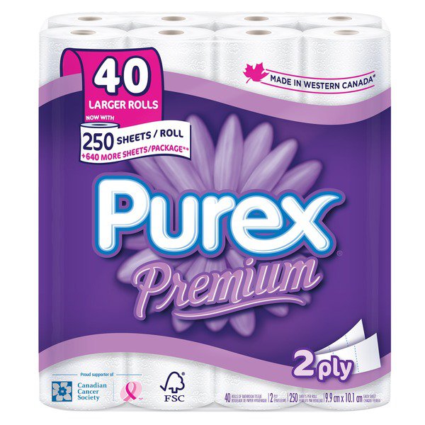 Purex Premium 2-ply Bathroom Tissue