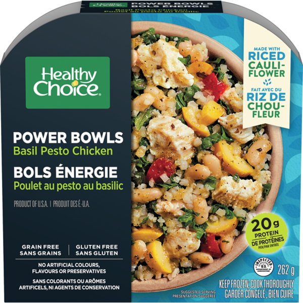 Healthy Choice Gourmet Steamers Basil Pesto Chicken Gluten Free Power Bowl