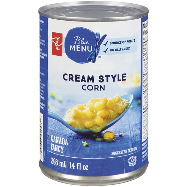 President's Choice Blue Menu Cream Style Corn