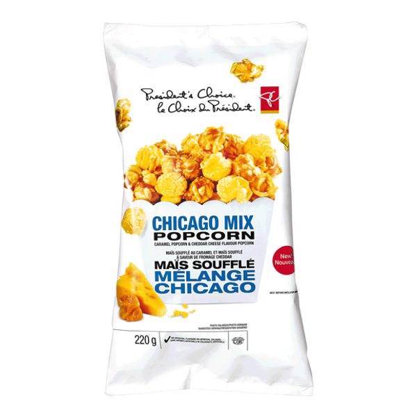 Presidents Choice Chicago Mix Popcorn