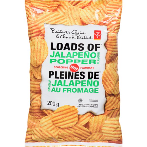 Presidents Choice Loads Of Jalapeno & Cheddar