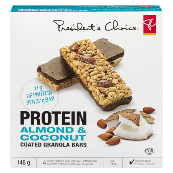 President's Choice Almond Coconut Dark Chocolate Protein Bar