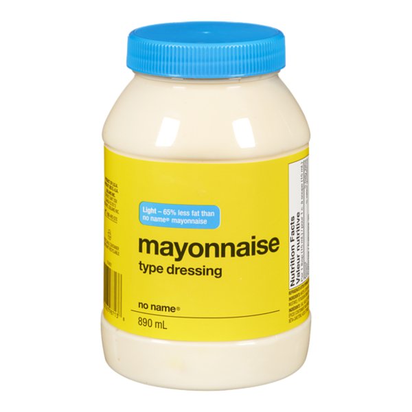 No Name Light Mayonnaise Dressing