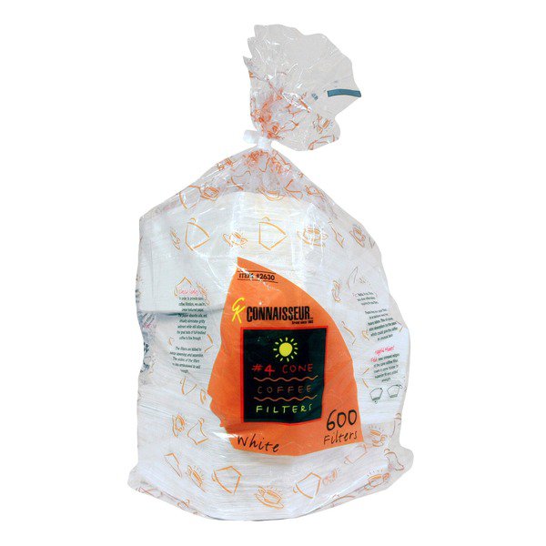 G.K. Connaisseur Number 4 White Cone Coffee Filters