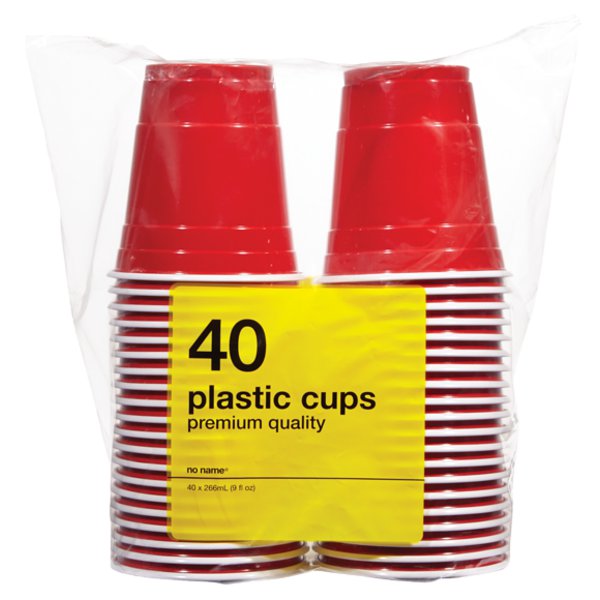 No Name 9 Ounce Plastic Cups