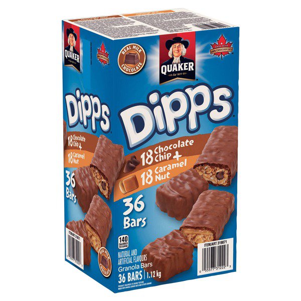 Quaker Dipps Chocolate Caramel Granola Bars Variety Pack