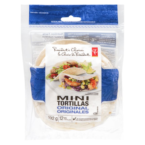 Presidents Choice Original Mini Tortillas