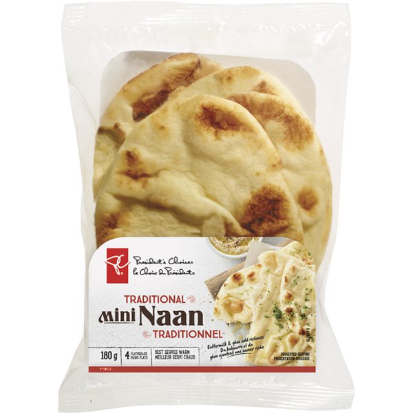 Presidents Choice Traditional Mini Naan Flatbreads