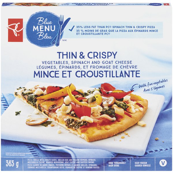 President's Choice Blue Menu Tc Bm Vegetable & Spinach Goat Cheese