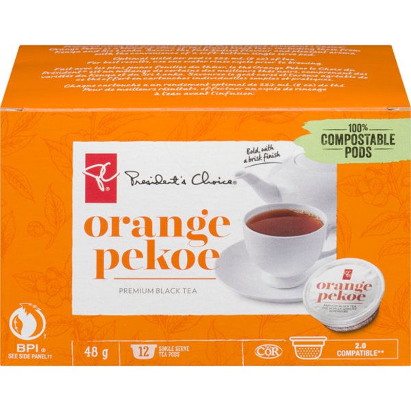President's Choice Orange Pekoe Premium Black Tea Single Serve Pods