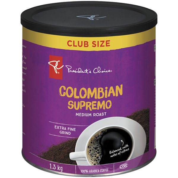 President's Choice Medium Roast Whole Bean Columbian Supremo Coffee