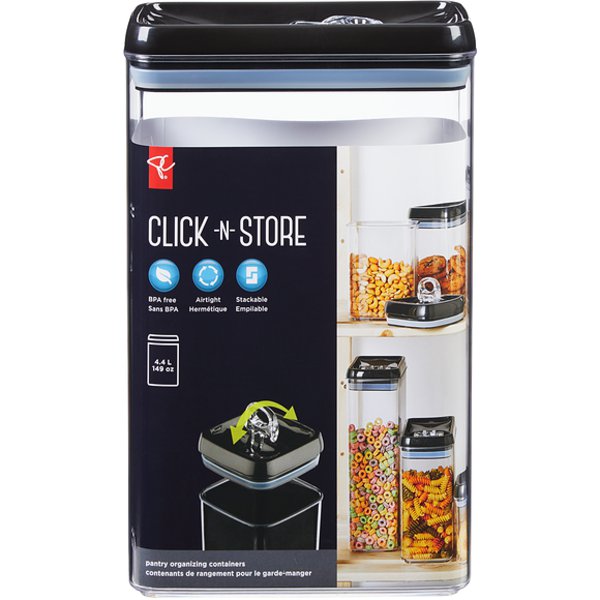 Presidents Choice 4.4 Liter Click & Store Rectangle Container
