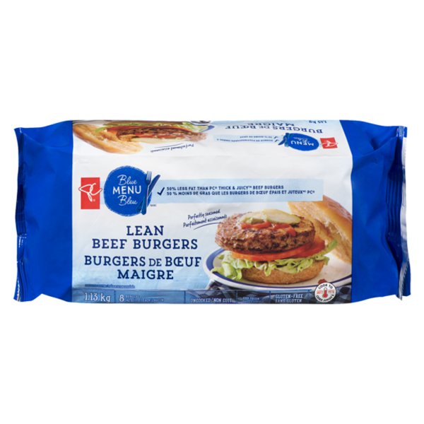 President's Choice Blue Menu T&J Lean Beef Burgers