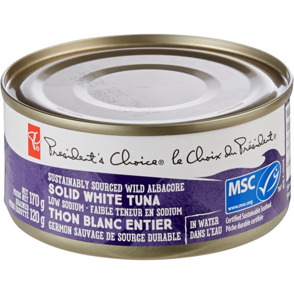 President's Choice Solid White Albacore Tuna LS MSC